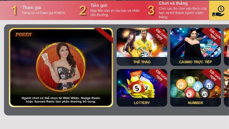 Đăng ký Kimsa để trải nghiệm thế giới cá cược đỉnh cao