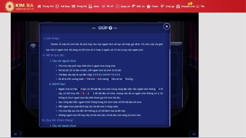 Những phiên bản tiến lên được yêu thích 